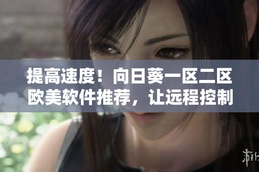 提高速度！向日葵一区二区欧美软件推荐，让远程控制更加流畅!