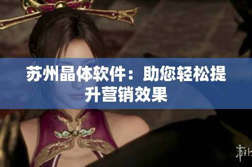 苏州晶体软件：助您轻松提升营销效果