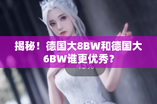 揭秘！德国大8BW和德国大6BW谁更优秀？