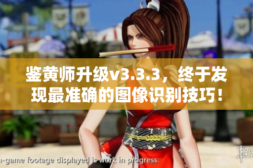 鉴黄师升级v3.3.3，终于发现最准确的图像识别技巧！