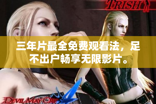 三年片最全免费观看法，足不出户畅享无限影片。