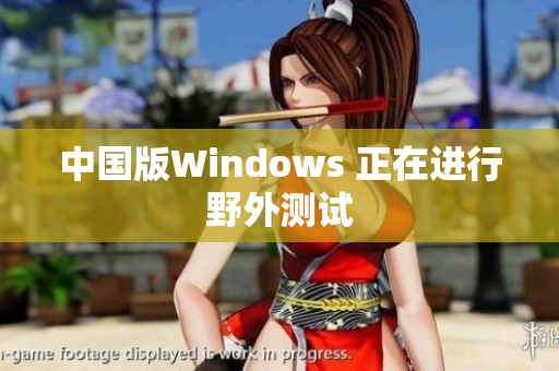 中国版Windows 正在进行野外测试