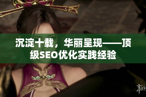沉淀十载，华丽呈现——顶级SEO优化实践经验