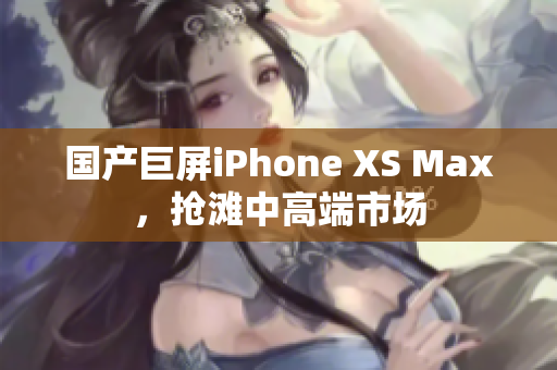 国产巨屏iPhone XS Max，抢滩中高端市场