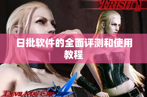 日批软件的全面评测和使用教程