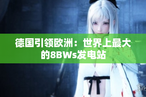 德国引领欧洲：世界上最大的8BWs发电站