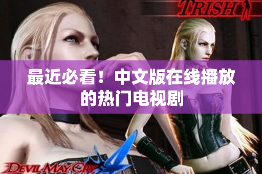 最近必看！中文版在线播放的热门电视剧