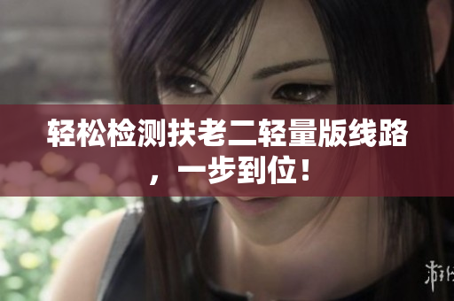 轻松检测扶老二轻量版线路，一步到位！