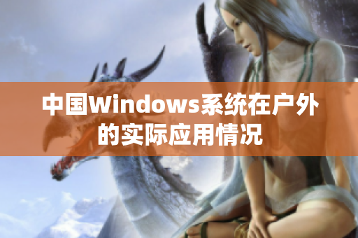中国Windows系统在户外的实际应用情况