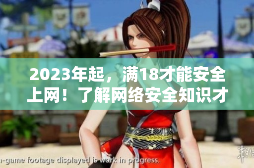 2023年起，满18才能安全上网！了解网络安全知识才是王道