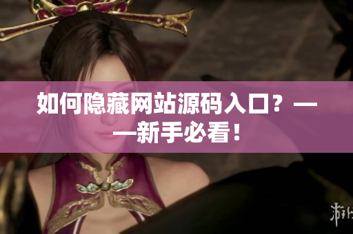 如何隐藏网站源码入口？——新手必看！