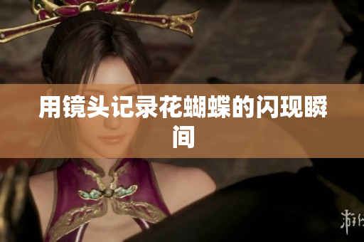用镜头记录花蝴蝶的闪现瞬间