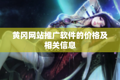 黄冈网站推广软件的价格及相关信息