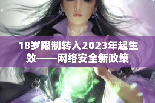 18岁限制转入2023年起生效——网络安全新政策