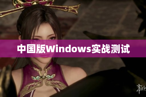 中国版Windows实战测试