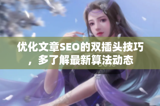 优化文章SEO的双插头技巧，多了解最新算法动态