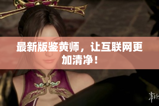 最新版鉴黄师，让互联网更加清净！