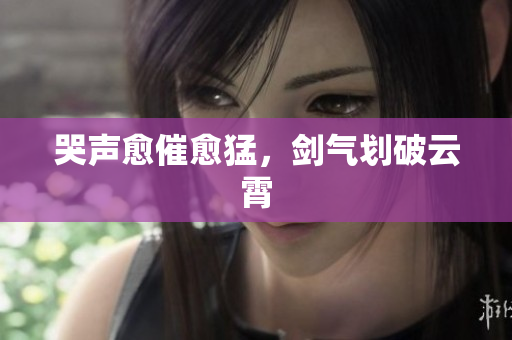 哭声愈催愈猛，剑气划破云霄