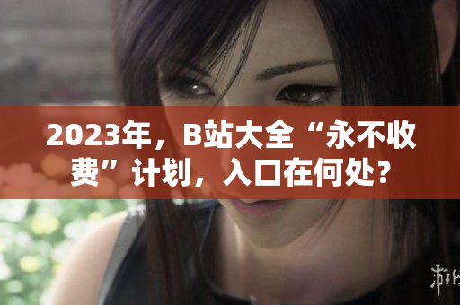 2023年，B站大全“永不收费”计划，入口在何处？