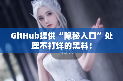 GitHub提供“隐秘入口”处理不打烊的黑料！