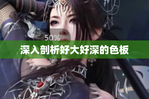 深入剖析好大好深的色板