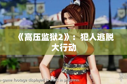 《高压监狱2》：犯人逃脱大行动