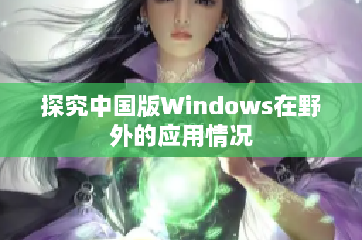 探究中国版Windows在野外的应用情况