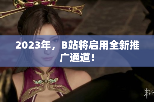 2023年，B站将启用全新推广通道！