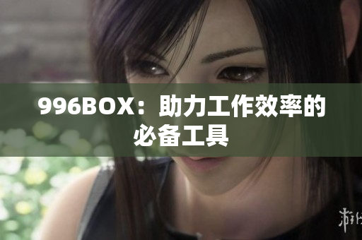 996BOX：助力工作效率的必备工具