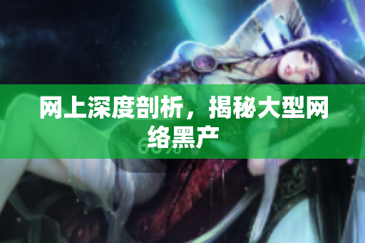 网上深度剖析，揭秘大型网络黑产