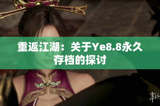 重返江湖：关于Ye8.8永久存档的探讨