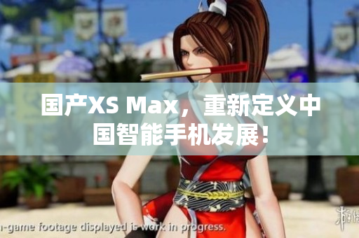 国产XS Max，重新定义中国智能手机发展！