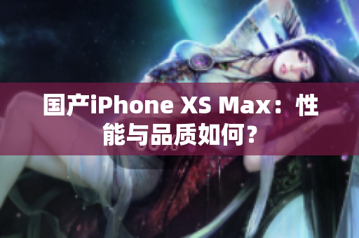 国产iPhone XS Max：性能与品质如何？