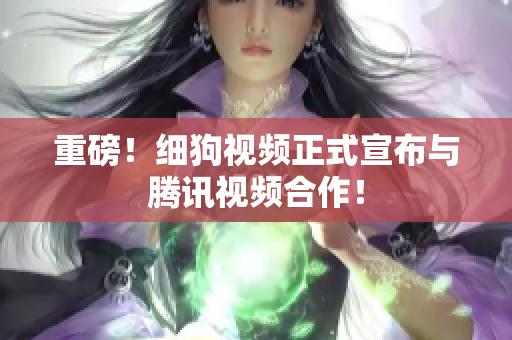 重磅！细狗视频正式宣布与腾讯视频合作！