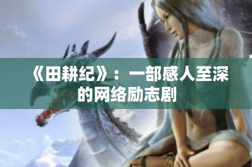 《田耕纪》：一部感人至深的网络励志剧