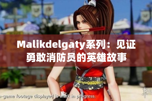 Malikdelgaty系列：见证勇敢消防员的英雄故事