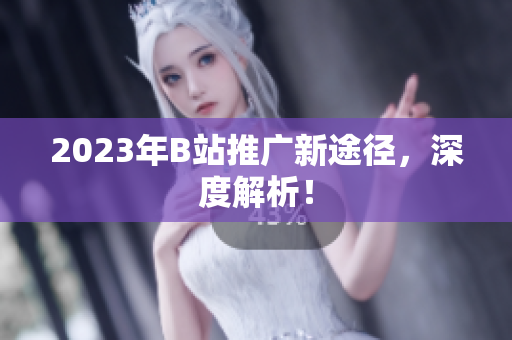2023年B站推广新途径，深度解析！