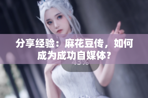 分享经验：麻花豆传，如何成为成功自媒体？