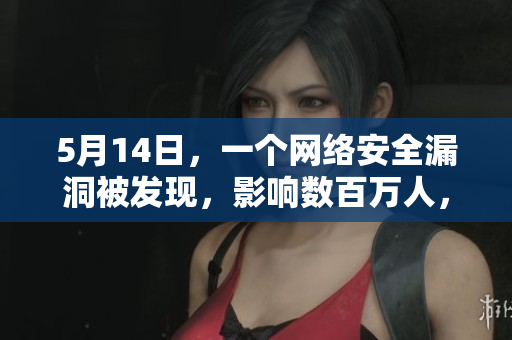 5月14日，一个网络安全漏洞被发现，影响数百万人，应该采取什么措施？