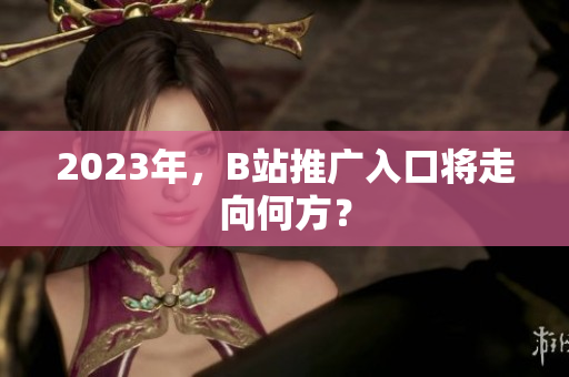 2023年，B站推广入口将走向何方？