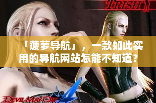 「菠萝导航」，一款如此实用的导航网站怎能不知道？