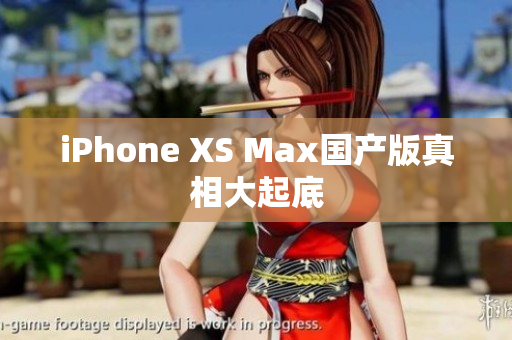 iPhone XS Max国产版真相大起底