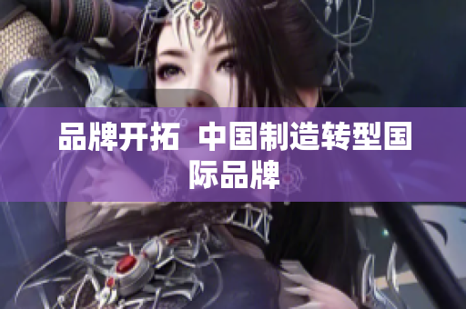 品牌开拓  中国制造转型国际品牌