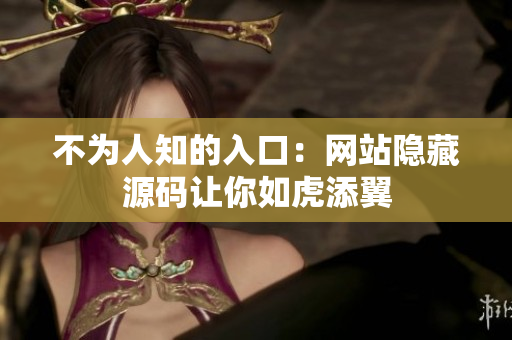 不为人知的入口：网站隐藏源码让你如虎添翼