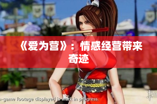 《爱为营》：情感经营带来奇迹