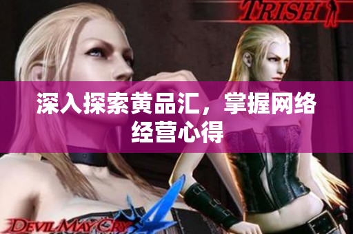 深入探索黄品汇，掌握网络经营心得
