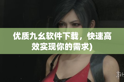 优质九幺软件下载，快速高效实现你的需求)