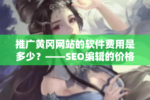 推广黄冈网站的软件费用是多少？——SEO编辑的价格分析