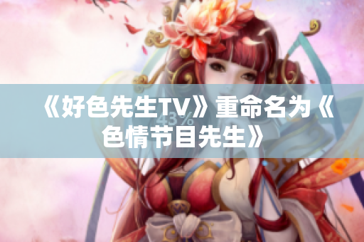 《好色先生TV》重命名为《色情节目先生》