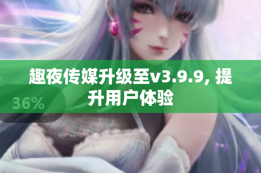 趣夜传媒升级至v3.9.9, 提升用户体验